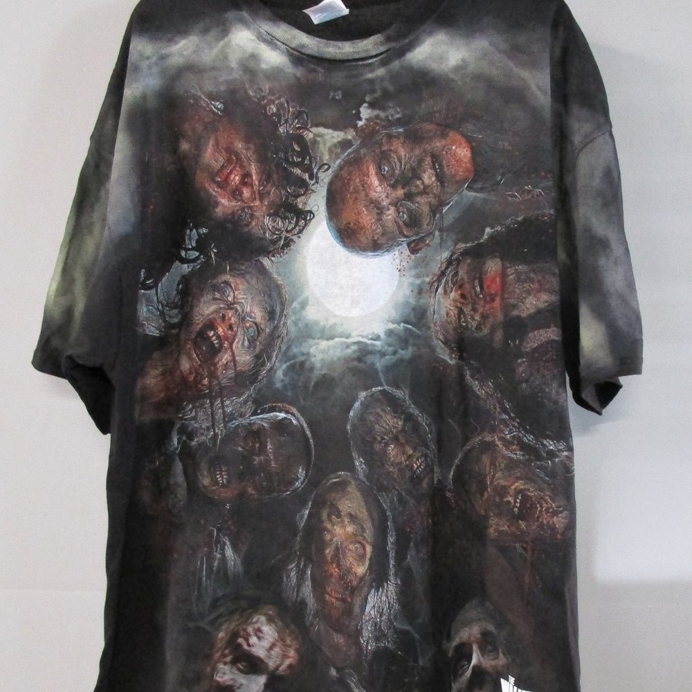 The Walking Dead Zombies Black T-shirt 2 XL